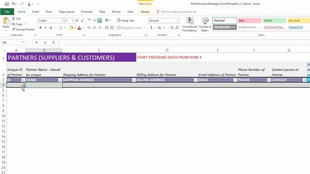 Retail Business Manager - Excel Template v1 - Setup смотреть онлайн