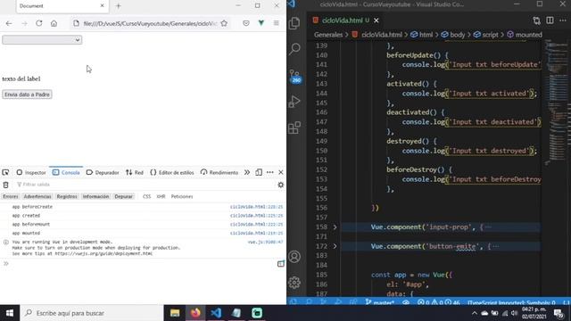 Vue Curso tutorial 10 En este video veremos como crear componentes dinámicos y su ciclo de vida смотреть онлайн