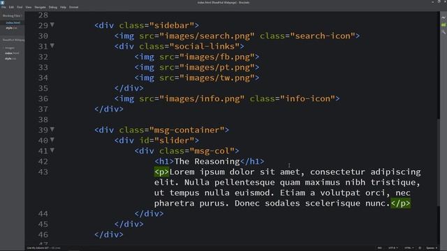 How To Make A Website With Sliding Text Using HTML And CSS Step By Step Tutorial смотреть онлайн