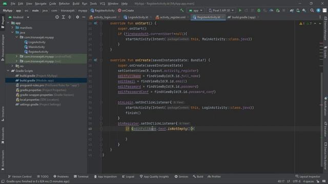 Firebase Auth - Email & Password (Kotlin) смотреть онлайн