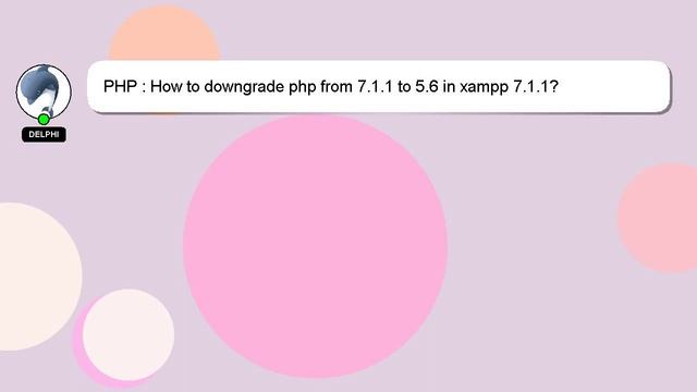 PHP : How to downgrade php from 7.1.1 to 5.6 in xampp 7.1.1? смотреть онлайн
