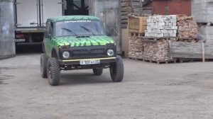 Нереальный вездеход из Нивы на портальных мостах своими руками