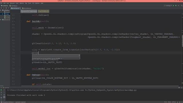 wxPython GUI and PyOpenGL - 13 - perspective projection смотреть онлайн