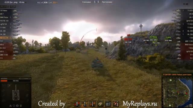 WOT: Cliff - WZ-111 1-4 - 4 frags смотреть онлайн