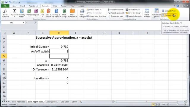 Successive Approximation in Excel смотреть онлайн