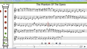 Призрак оперы на блокфлейте сопрано (немецкая система)