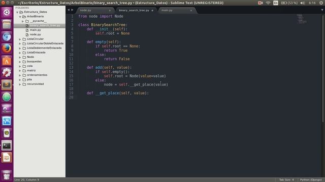 26 Estructura de Datos : Arbol Binario parte 2:4 Python 3.5 смотреть онлайн