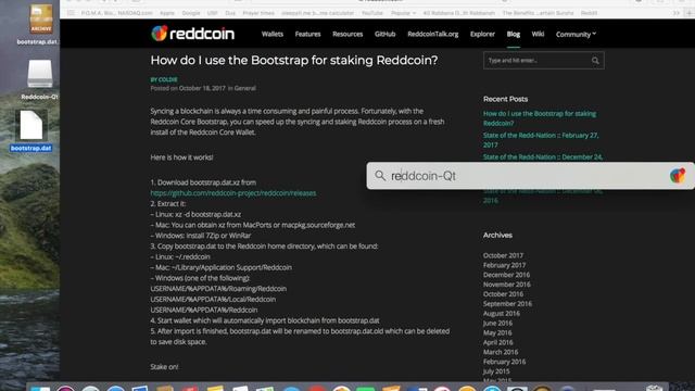 Reddcoin Wallet - Sync with Bootstrap tutorial (MacOS) смотреть онлайн