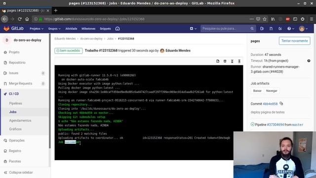 Do zero ao deploy #1 - Configurando o Gitlab-CI/Gitlab Pages смотреть онлайн