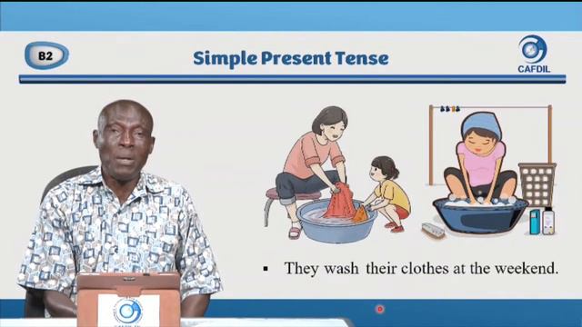 CAFDIL LESSONS: English Language Basic Two - The Simple Present Tense (Everyday Tense) смотреть онлайн