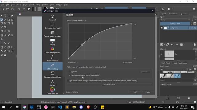 How to enable pressure sensitivity | Krita Tutorial смотреть онлайн