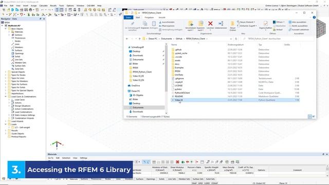 البرمجة باستخدام RFEM 6 و Python | 004 المكتبات смотреть онлайн