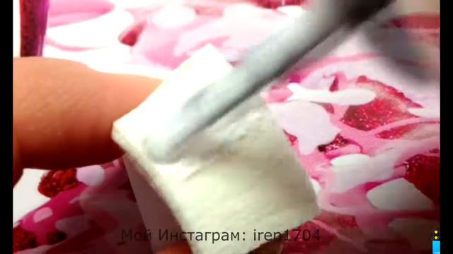 Быстрое видео Маникюр с трафаретом Медовый смотреть онлайн