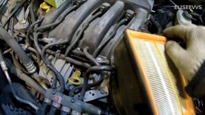 замена воздушного фильтра рено дастер 1.6 и 2.0 дорестайлинг