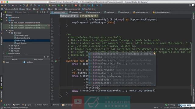 Kotlin android tutorial - 24 - Add marker with image on Map смотреть онлайн