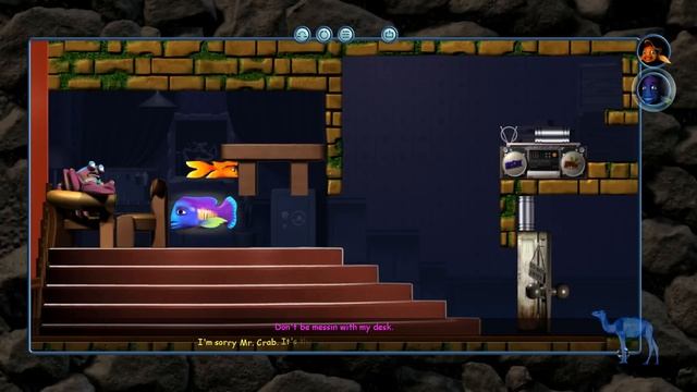 The Fish Fillets 2 Walkthrough - 2.01 - King Crab's Office смотреть онлайн