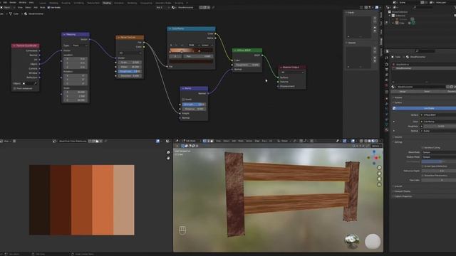 Blender 100 days - Day 2 - Textured wooden fence смотреть онлайн