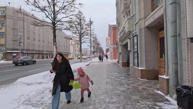 Москва, улица Тверская. Moscow, Tverskaya street. смотреть онлайн