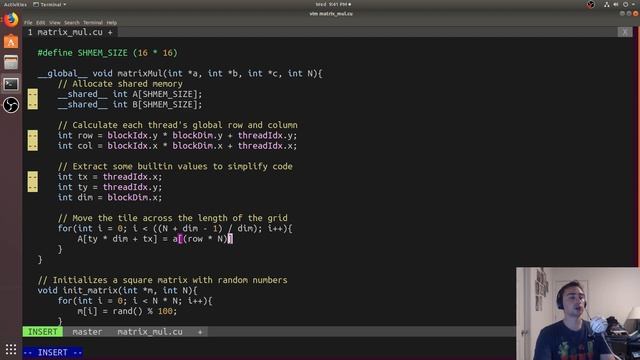 From Scratch: Cache Tiled Matrix Multiplication in CUDA смотреть онлайн