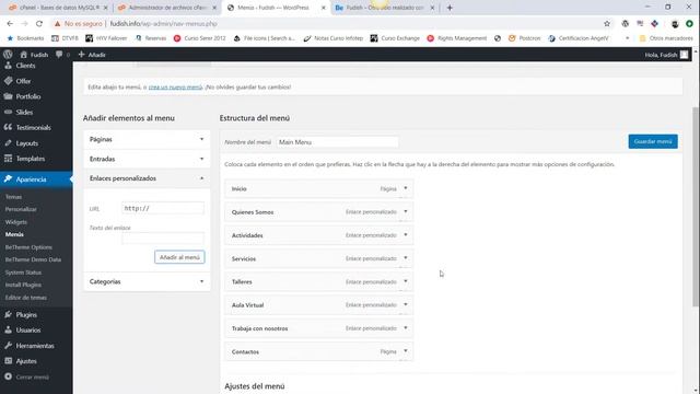 Editar y crear menú con betheme смотреть онлайн