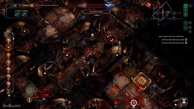 Walkthrough: Space Hulk: Tactics - Ultramarine Counterattack on 'Broodlord' (Genestealers) [1080p] смотреть онлайн