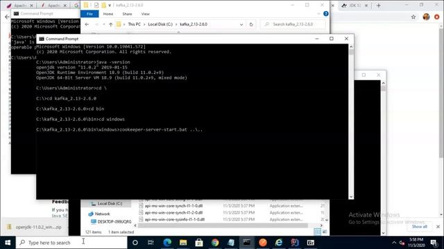 Install Kafka and Open JDK on Windows; Create Topic смотреть онлайн