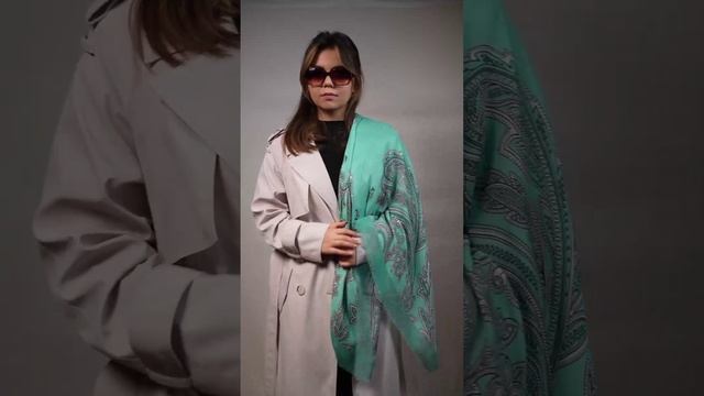 VFS1003-11 Платок жен.  15% шерсть, 85% модал разм.110х110 FABRETTI