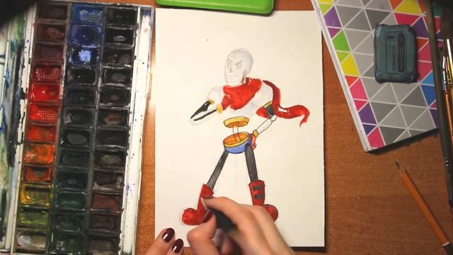 Рисуем Андртейл Папирус.ВАШИ ЗАКАЗЫ=) смотреть онлайн