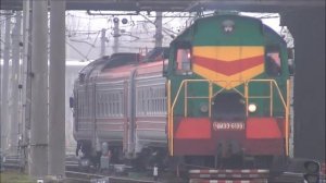 Реновированный дизель-поезд DR1AC (ДР1АЦ) г.Рига (29.11.2015)