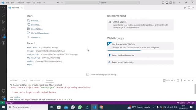 How to create react app with node js in visual studio смотреть онлайн