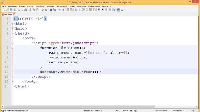 Javascript Tutorial 10 - Return Statement смотреть онлайн