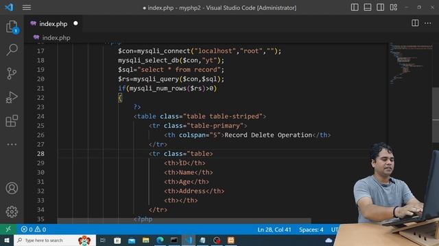 #22| Smart Record Delete Operation using QueryString | Database Connectivity |PHP Tutorial in Hind смотреть онлайн