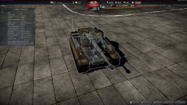 War Thunder Tiger 1 E Preview! APCR Tiger Patch 1.47 смотреть онлайн