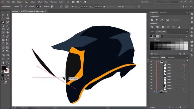 Motorcycle Helmet - Illustrator Draw смотреть онлайн