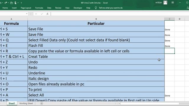 Excel – (SHORT KEYS PART-1) MOST IMPORTANT PART OF EXPERT IS SHORT KEYS - WATCH TILL END смотреть онлайн