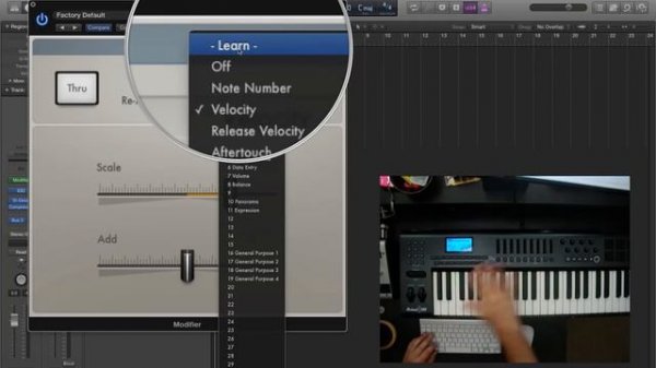 Logic Pro X - Video Tutorial 39 - Modifier MIDI FX Plug-in
