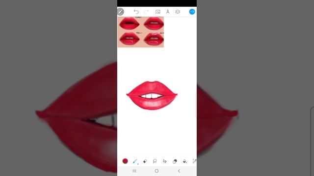 Как нарисовать красивые красные губы с бликами! #лещенкоольга #иллюстрация #рисуемгубы смотреть онлайн