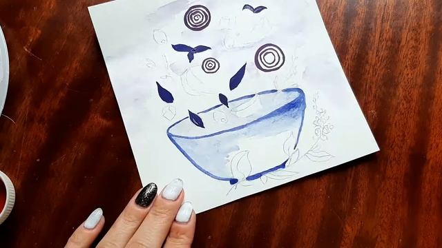 Рисуем летний салат/Акварель/гуашь смотреть онлайн