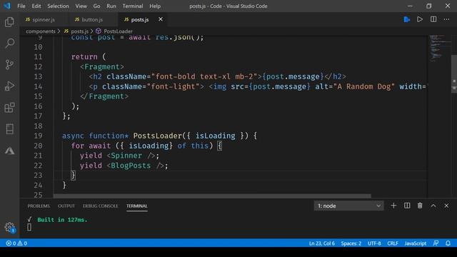 Javascript Framework - Crank Using Loader Async JSX Component смотреть онлайн