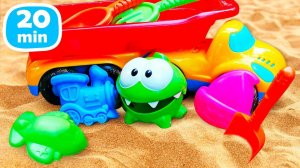 Играем с Ам Ням! Развивающие видео про игрушки для детей – Игры в песочнице