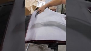 Матирование детали на сухую под переход или под покраску, одним кругом и кусочком скотч брайта.