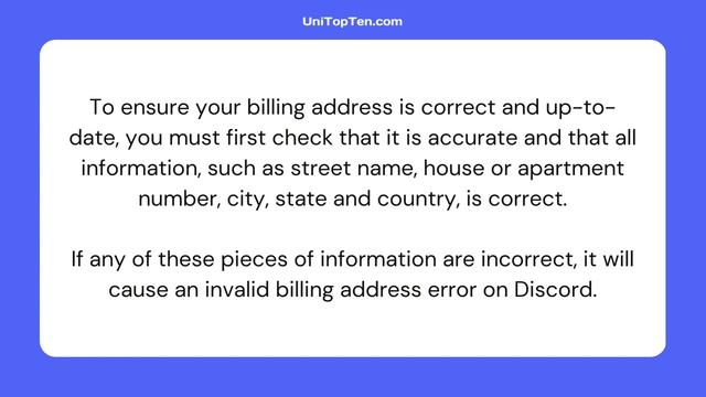 How to Fix Discord Billing Address is invalid смотреть онлайн