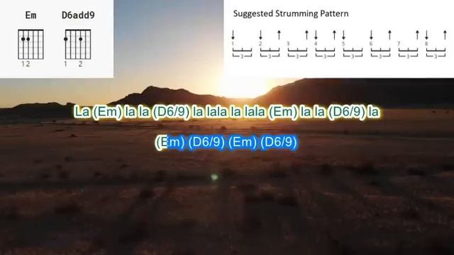 A Horse with no Name by America play along with scrolling guitar chords and lyrics смотреть онлайн