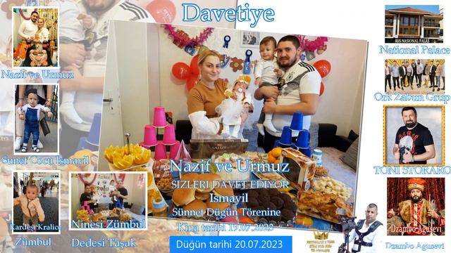 Nazif ve Urmuz SIZLERI DAVET EDIYOR Ismayil Sünet Törenine Dugun Tarihi 20.07.2023 foto video synai смотреть онлайн