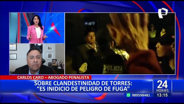 24Horas ENTREVISTA | Carlos Caro opina sobre situación legal de Castillo смотреть онлайн