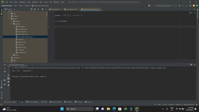 Python - Data Types - 2 (Tuples, Dictionaries) смотреть онлайн