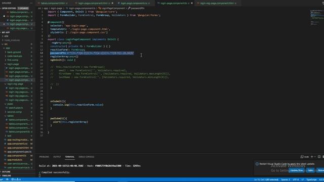 Angular password and confirm password validation смотреть онлайн