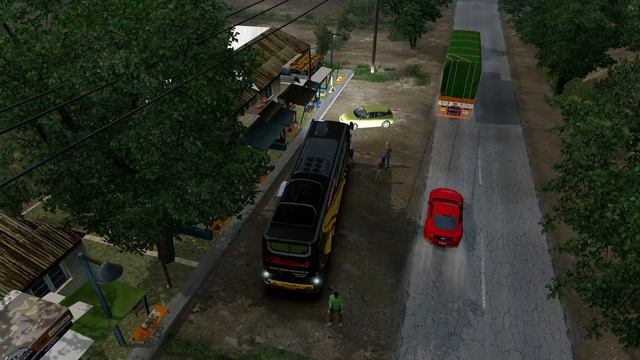 IndianTravels BLACK FINCH Bharat Benz Capella Sleeper Rainy Drive | Euro truck Simulator2 смотреть онлайн