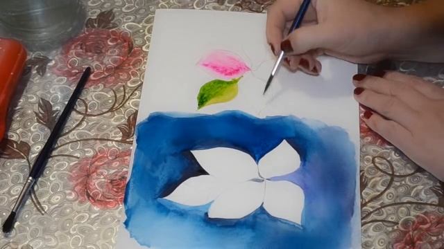 Четкие контуры в акварели. Урок. смотреть онлайн