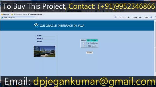 GUI for Oracle Java Project смотреть онлайн